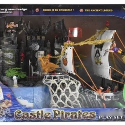 Blue Toys Playset Πειρατικό Καράβι Και Κάστρο (MKL392954)