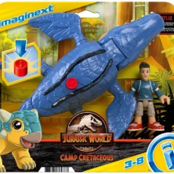 Mattel Imaginext Jurassic World Δεινόσαυρος Και Φιγούρα Camp Cretaceous Mosasaurus And Kenji (HCN52) -Toys Games Store 209394 3