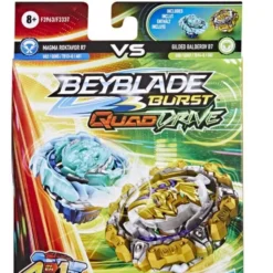 Hasbro Beyblade Burst Quad Drive Dual Pack Glided Balderov B7 Magma Roktavor (F3963) -Toys Games Store 212616 1