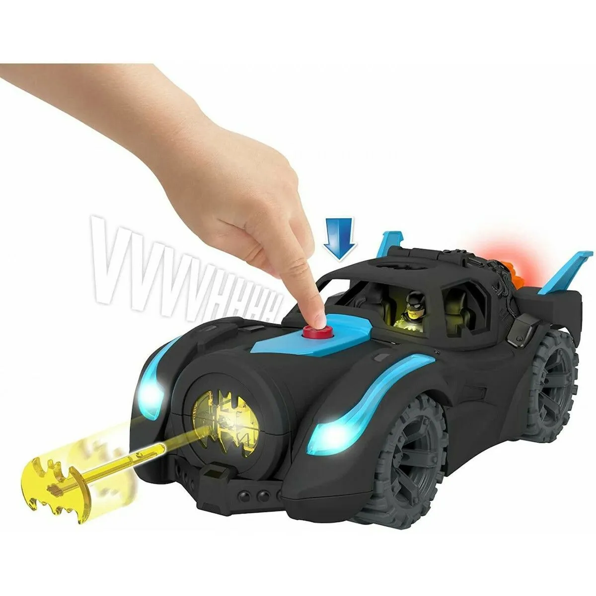 Mattel Imaginext Batman και Batmobile Με Φώτα και Ήχους (HGX96) 2 Mattel Imaginext Batman και Batmobile Με Φώτα και Ήχους (HGX96) - Image 2