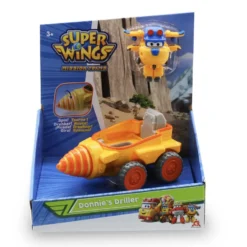 Just Toys Super Wings Transform A Bots Single Vehicle Donnie’s Driller (730843)