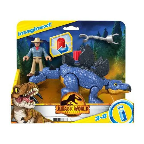 Fisher Price Imaginext Jurassic World 3: Stegosaurus And Dr.Alan (GVV64) 1 Fisher Price Imaginext Jurassic World 3: Stegosaurus And Dr.Alan (GVV64)