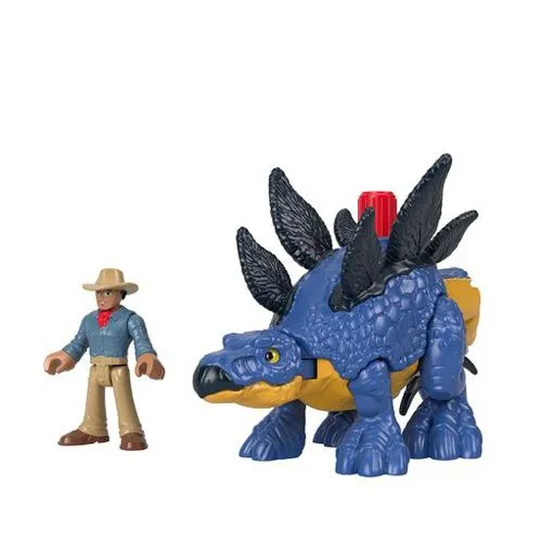 Fisher Price Imaginext Jurassic World 3: Stegosaurus And Dr.Alan (GVV64) 2 Fisher Price Imaginext Jurassic World 3: Stegosaurus And Dr.Alan (GVV64) - Image 2