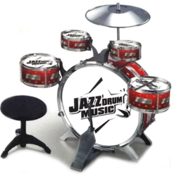 Blue Toys Μουσικα Οργανα Dynamic Jazz Drums Σε Κοκκινο Χρωμα (MKG653285)