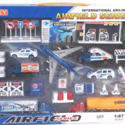 Blue Toys Σετ Παιχνιδιου Μεγαλο Μεταλλικο Αεροδρομιο (MKD352904)