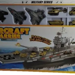 Blue Toys Playset Πολεμικο Αεροπλανοφορο Με Στρατιωτικα Οχηματα Οεμ (MKG617357) -Toys Games Store 679440 1