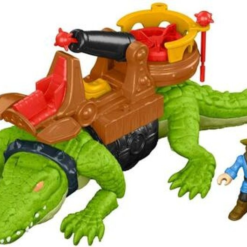 Fisher Price Imaginext Κροκόδειλος Τέρας Και Πειρατής Με Αξεσουάρ (DHH63)