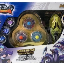 Just Toys Infinity Nado V – 3 In 1 Playset Scarlet Wolf – Gigantic Python – Purgatory Cerberus (634600) 6 Just Toys Infinity Nado V – 3 In 1 Playset Scarlet Wolf – Gigantic Python – Purgatory Cerberus (634600) -Toys Games Store 699017 2